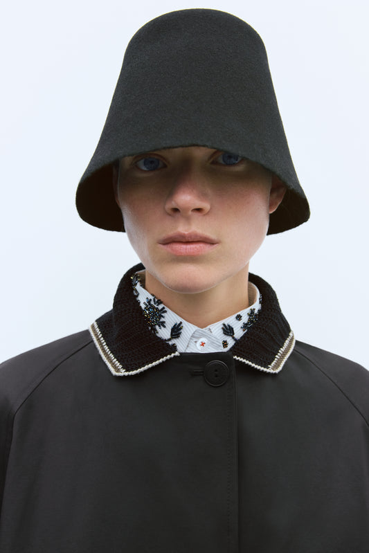 HANDMADE BUCKET HAT BLACK