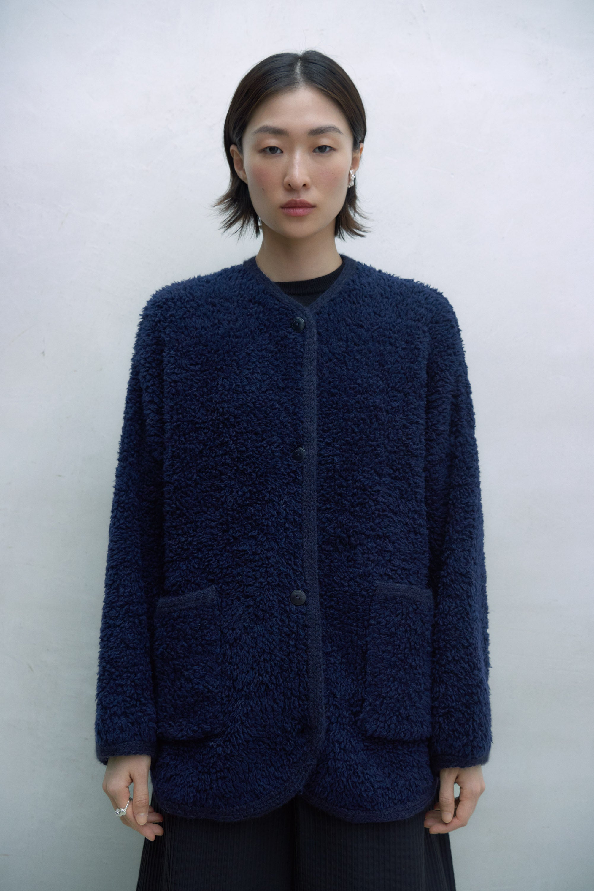 Teddy hot sale coat navy