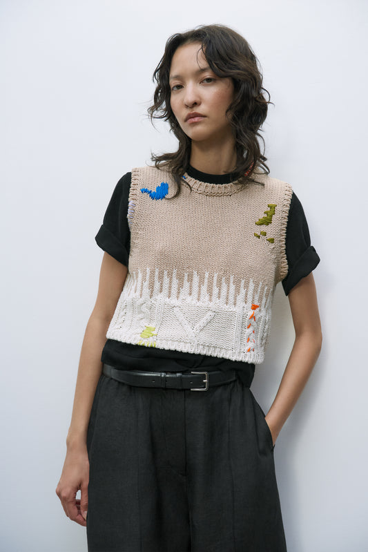 COTTON EMBROIDERED TOP