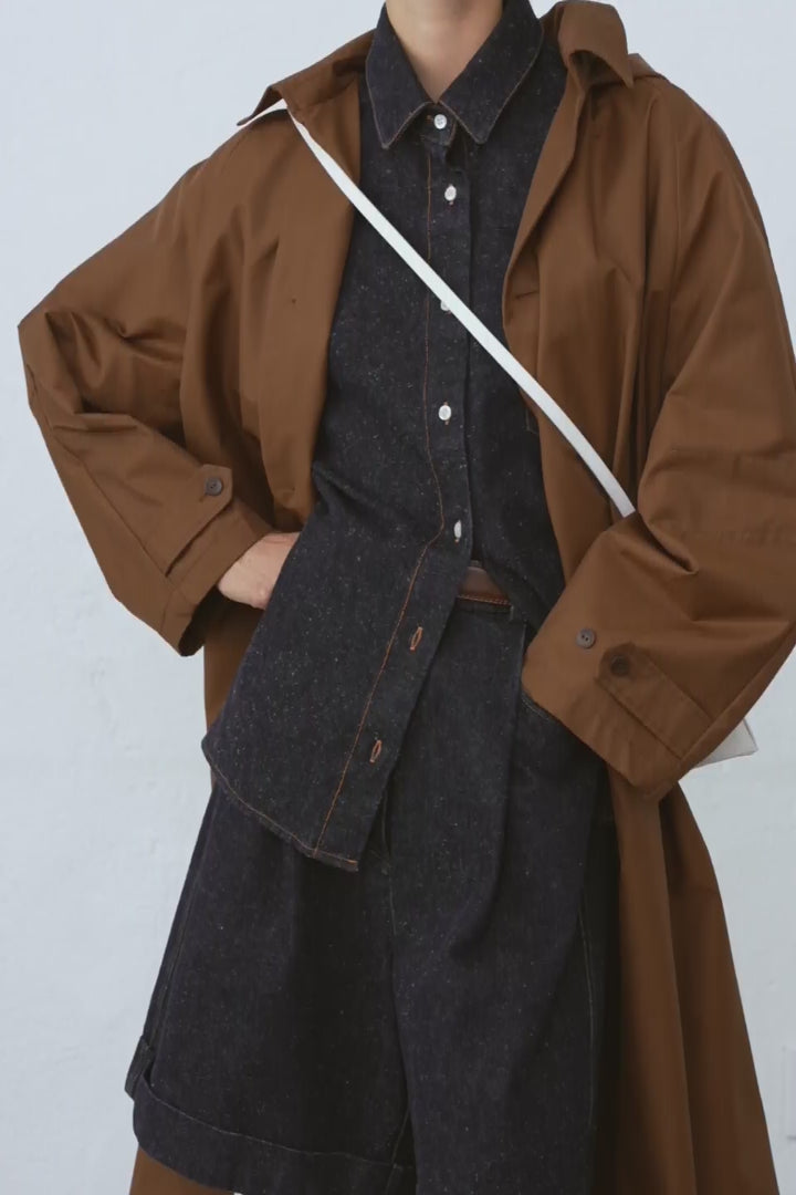 Utility Trench Jacket Brown Cordera