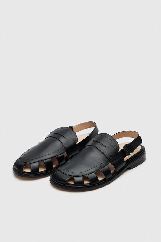 SLINGBACK LOAFER BLACK