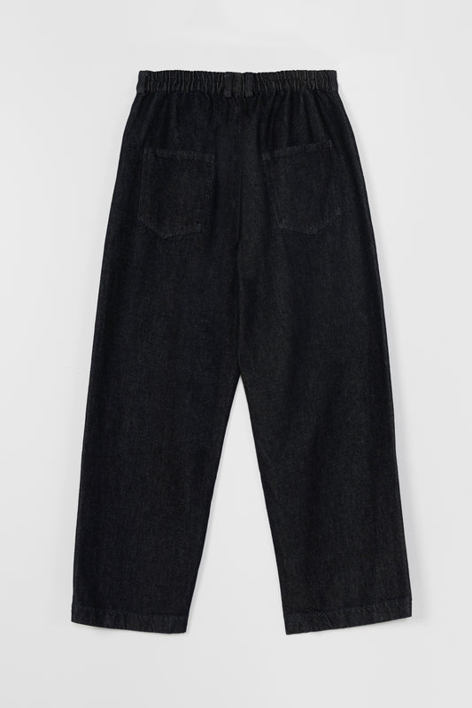 STRAIGHT DENIM PANTS DARK NAVY