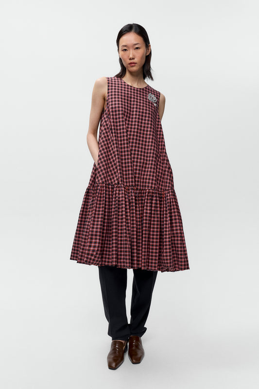 VESTIDO MAXI CUADROS