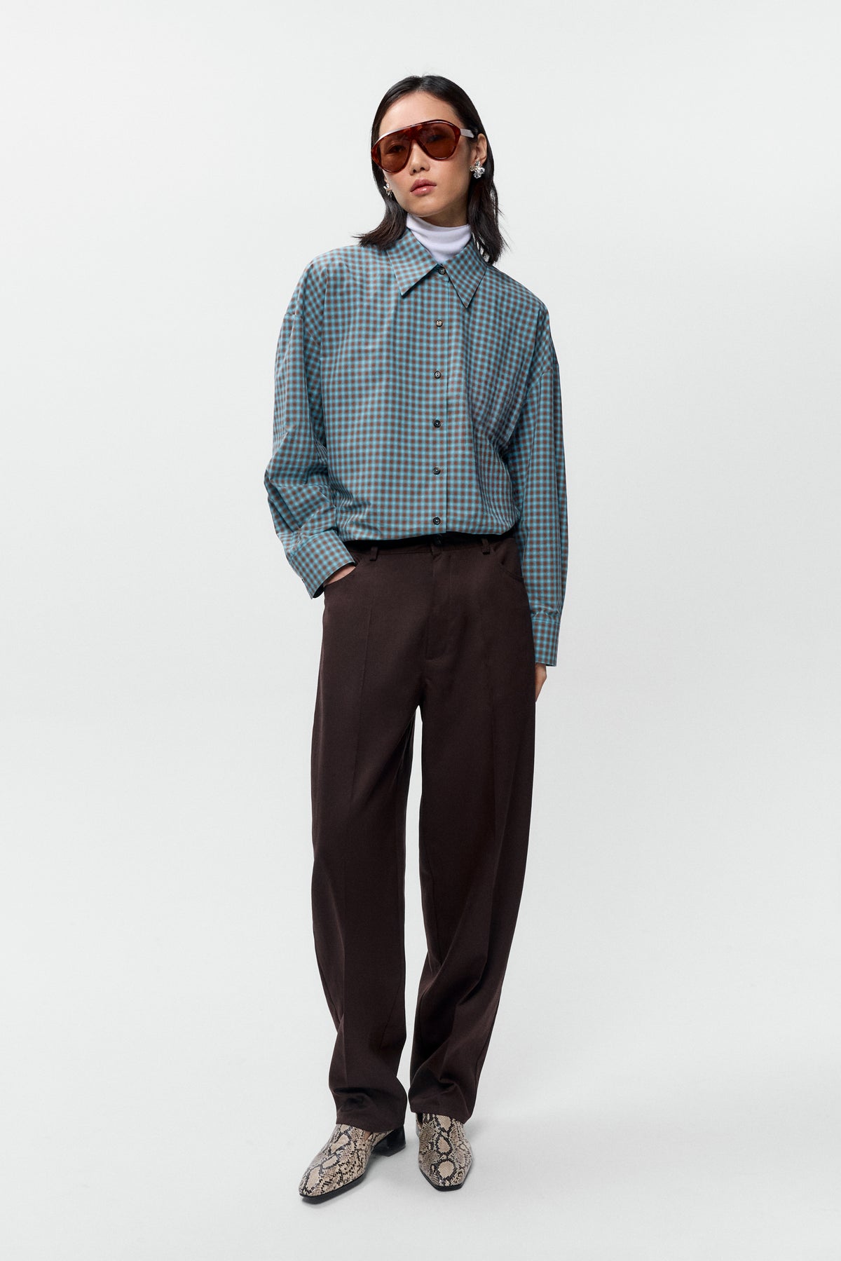 CAMISA OVERSIZE CUADROS image 1