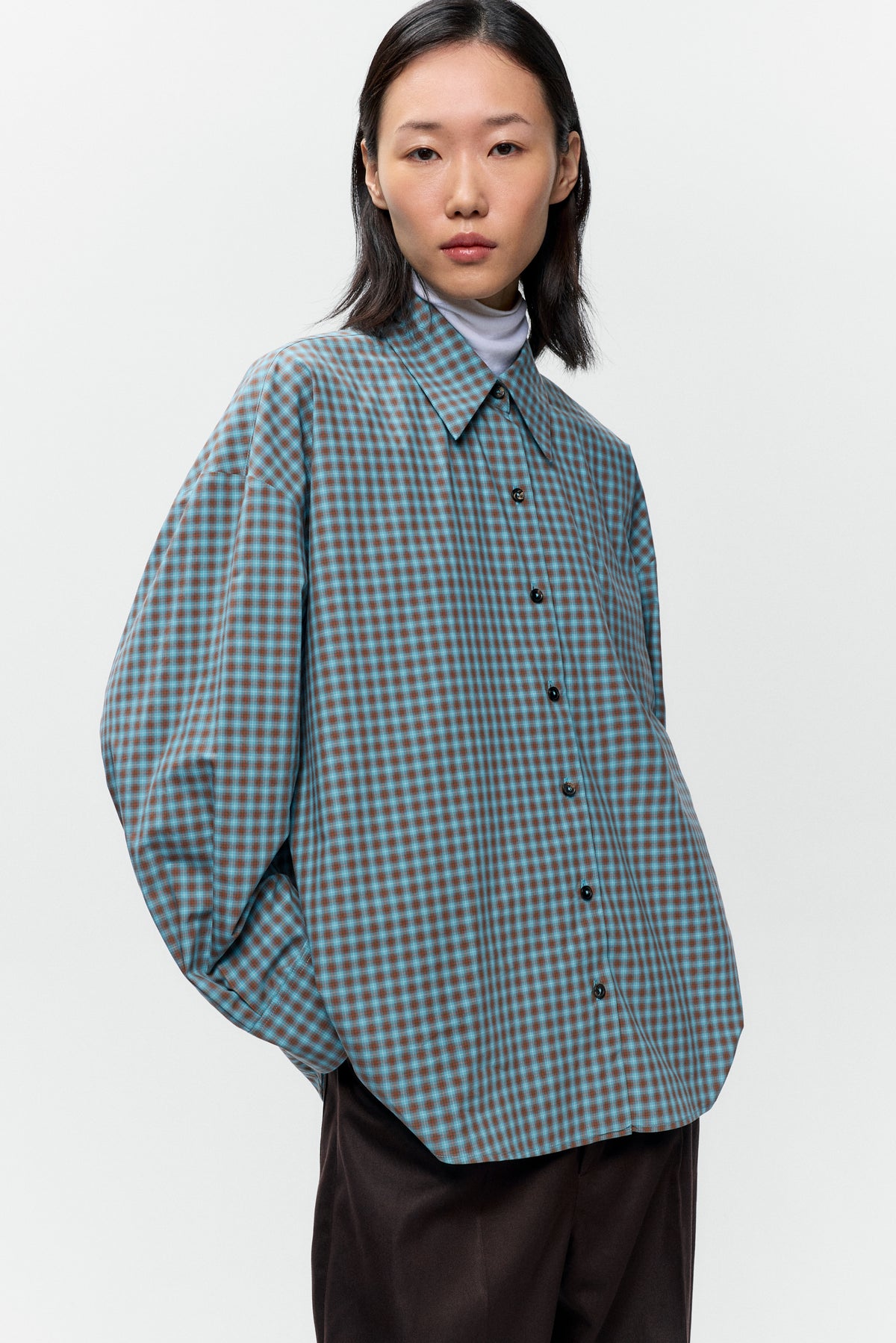 CAMISA OVERSIZE CUADROS image 2