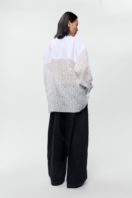 CAMISA OVERSIZE PLISADA