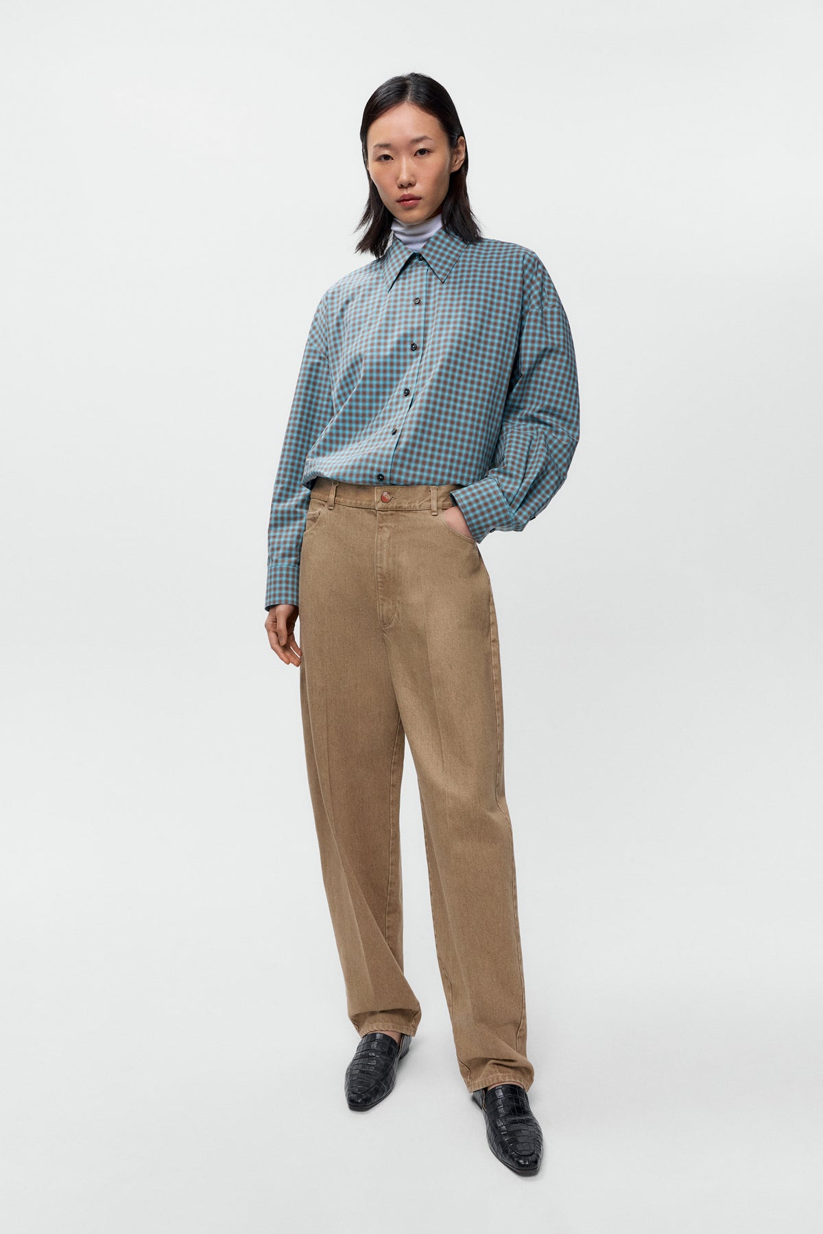 PANTALÓN CARROT DENIM image 1