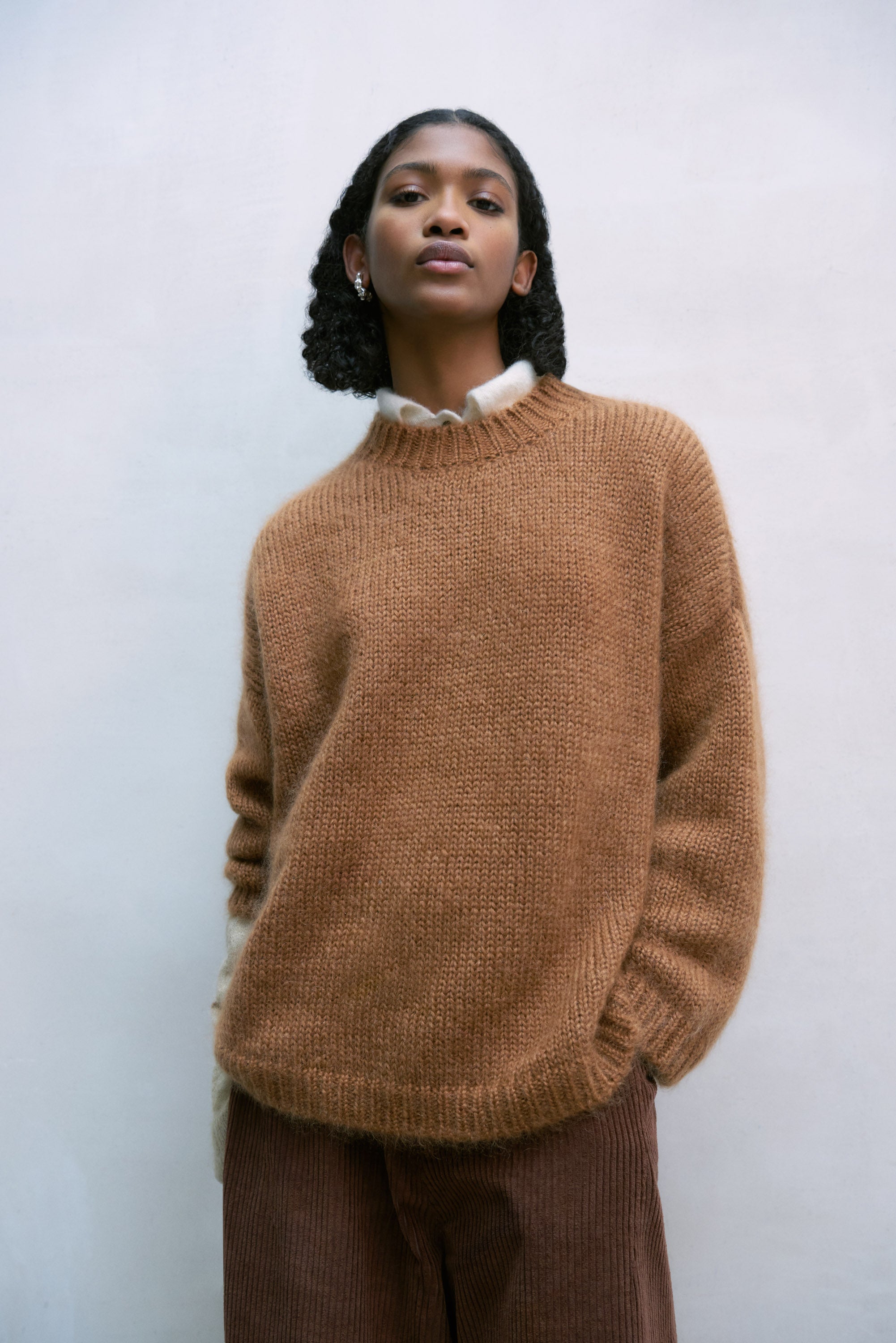 Mohair Sweater Toffee Cordera