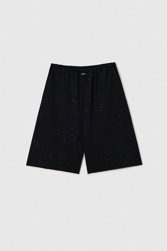 EMBELLISHED BERMUDA BLACK