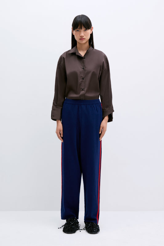 MERINO WOOL PANTS MIDNIGHT BLUE