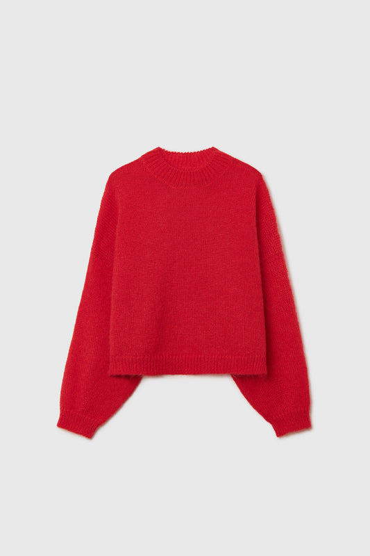 MOHAIR SWEATER RED