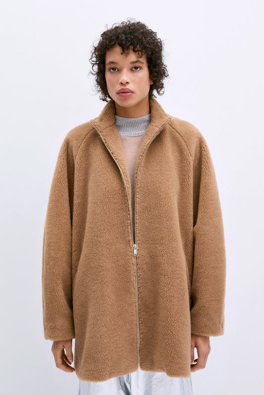 SHEARLING CAMEL JACKET