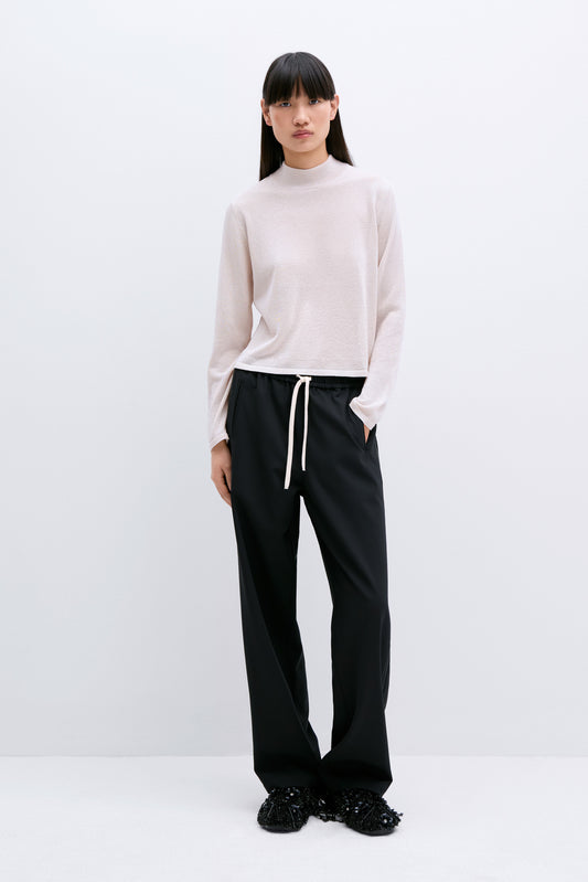 TAILORING DRAWSTRING PANTS BLACK