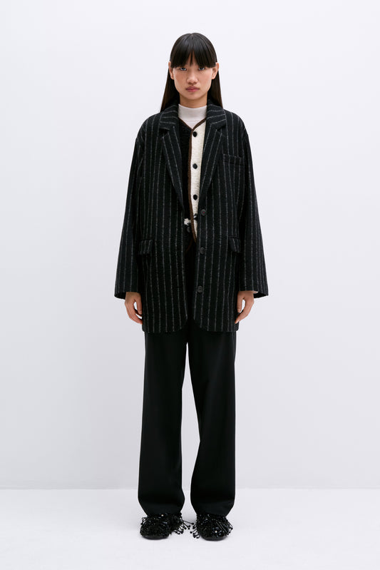 VIRGIN WOOL STRIPED JACKET