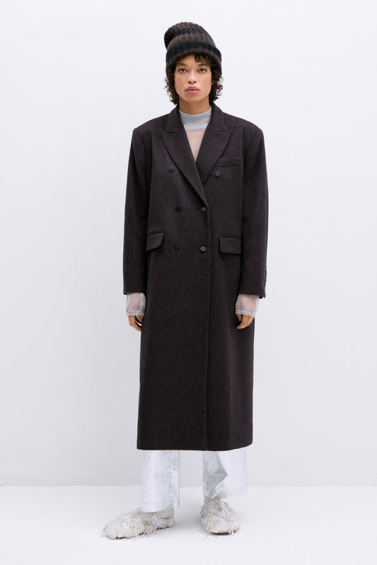 WOOL LONG COAT JAVA