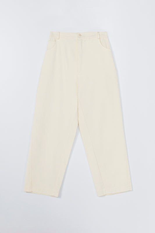COTTON STRAIGHT PANTS