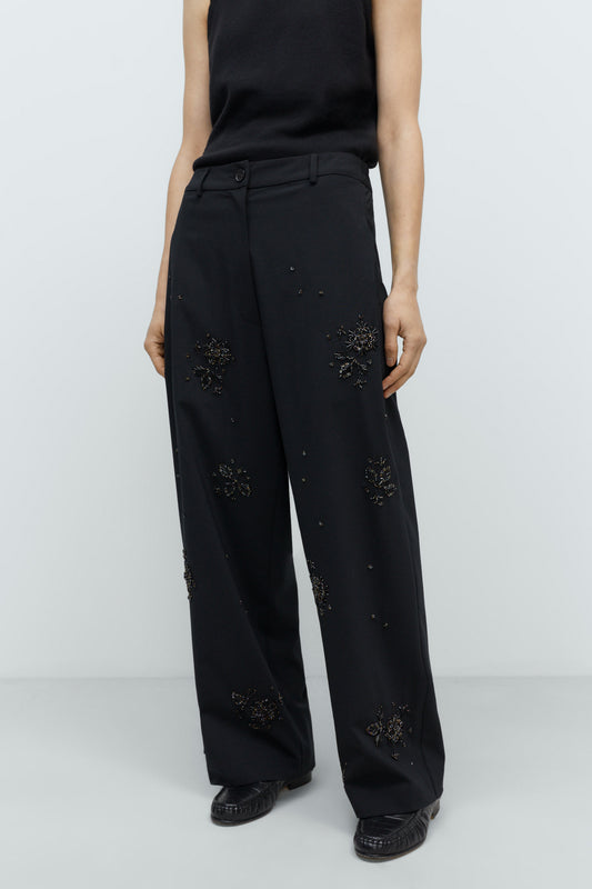 EMBELLISHED TAILORING PANTS