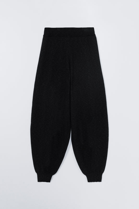 FLECKED COTTON PANTS