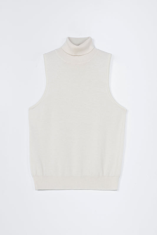 MERINO WOOL TURTLENECK VEST