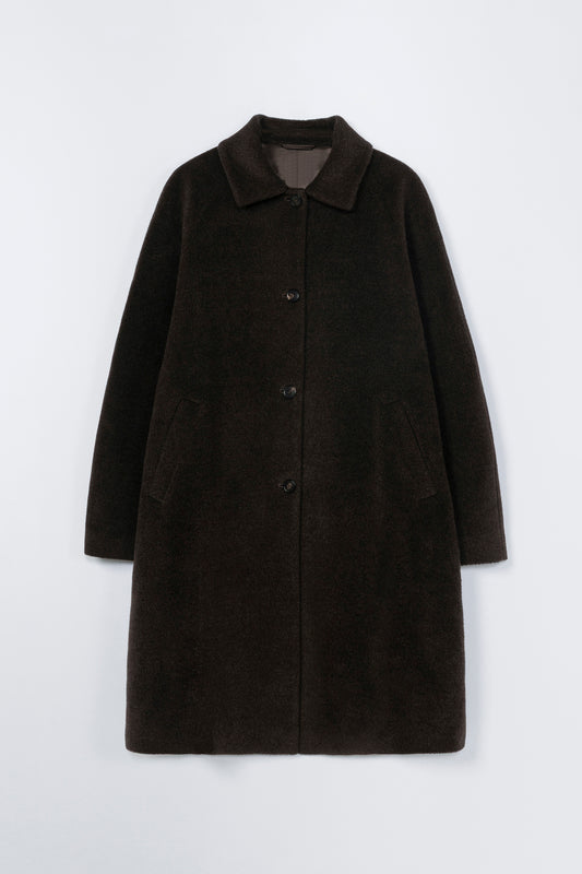 SINGLE-BREASTED WOOL COAT
