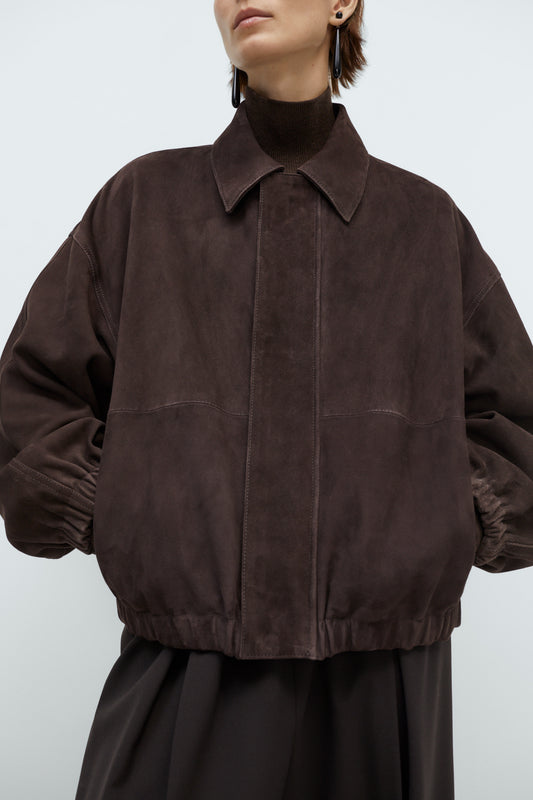 SUEDE BOMBER JACKET