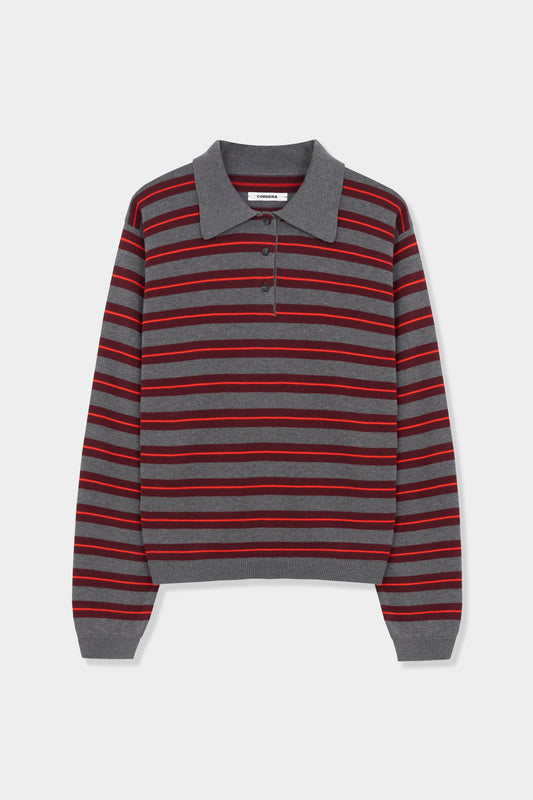ORGANIC COTTON STRIPED POLO
