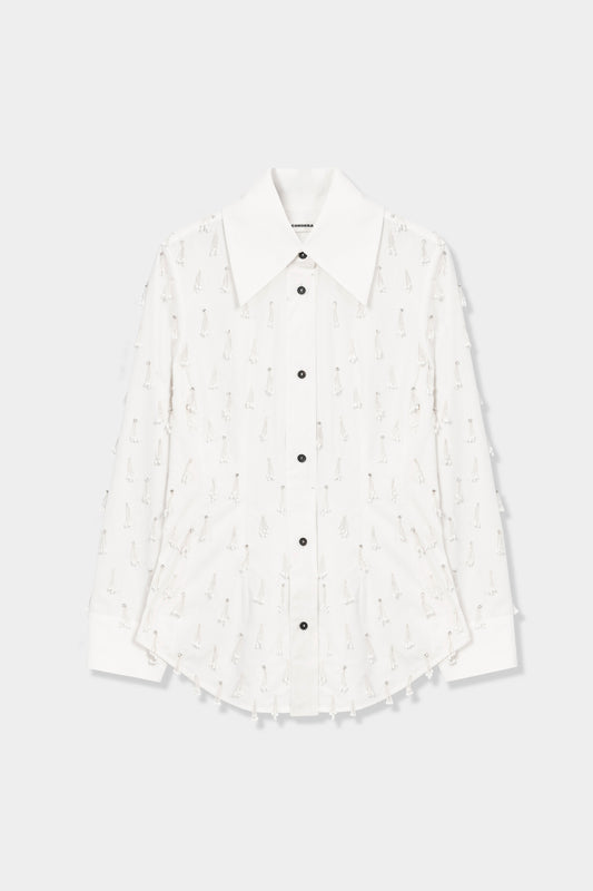 CAMISA PÉTALOS BORDADA