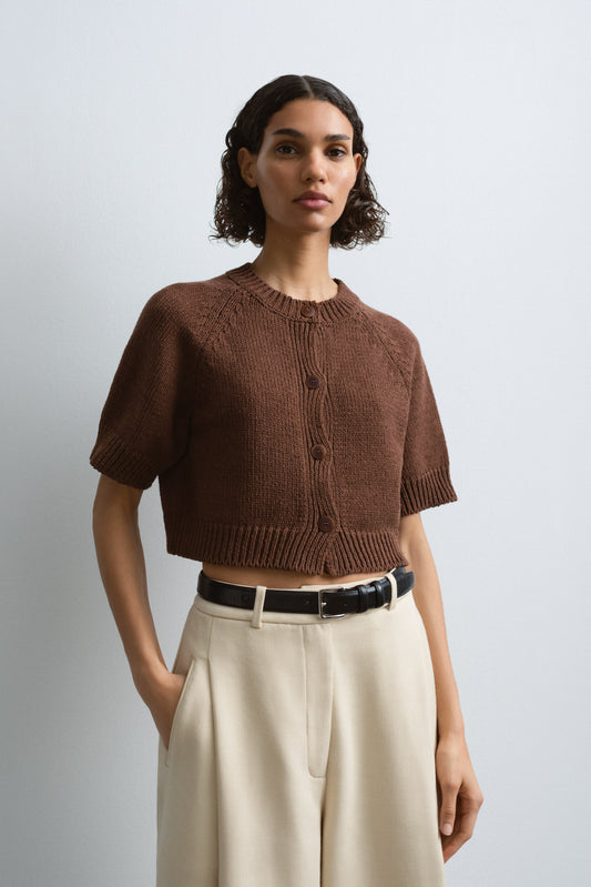 COTTON BUTTONED TOP MADERA