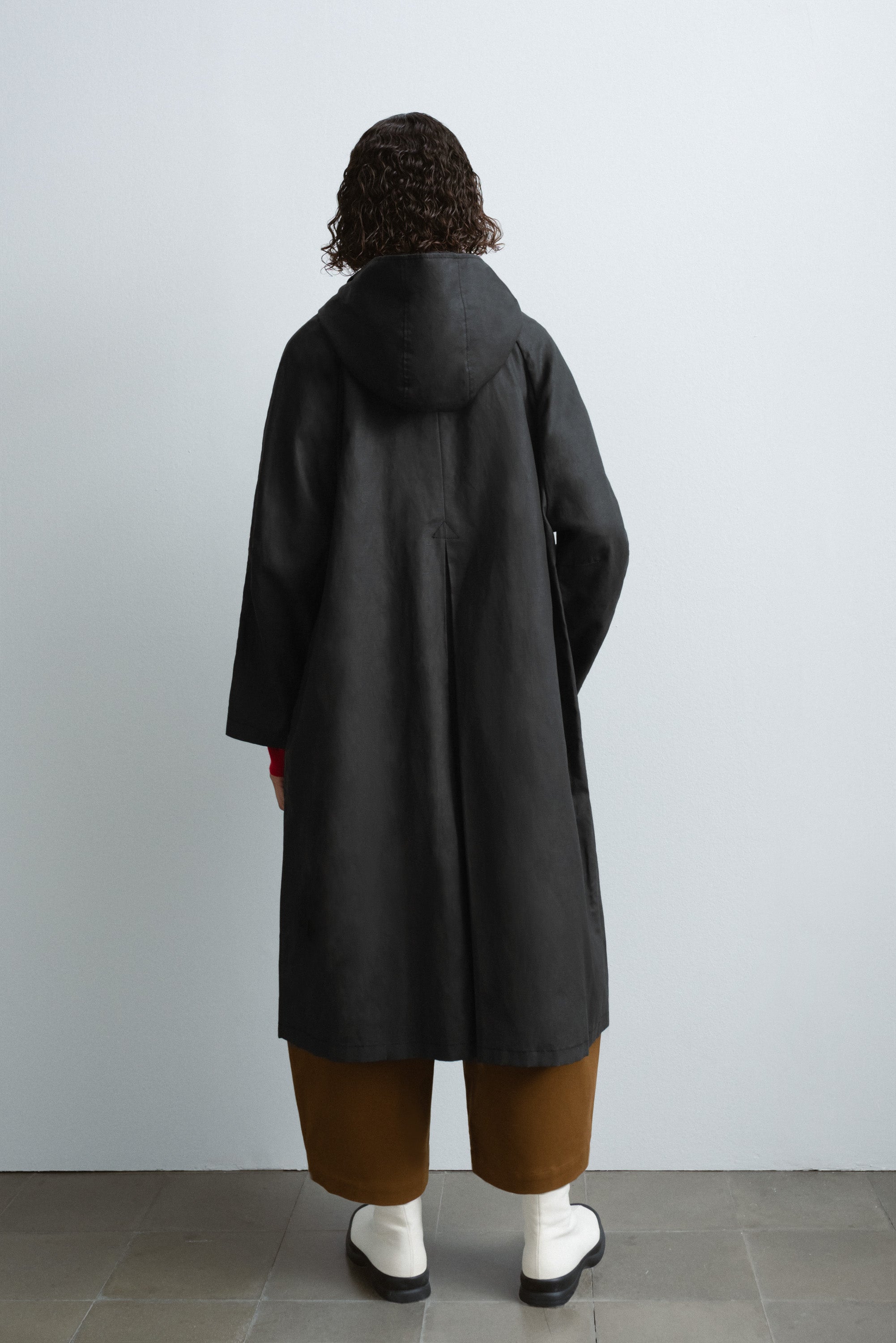 Hooded Trench Black Cordera