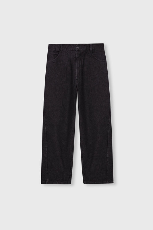 STRAIGHT DENIM PANTS BLACK