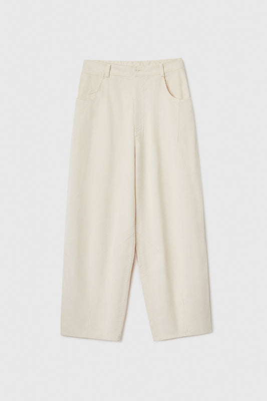 CORDUROY BAGGY PANTS BUTTER
