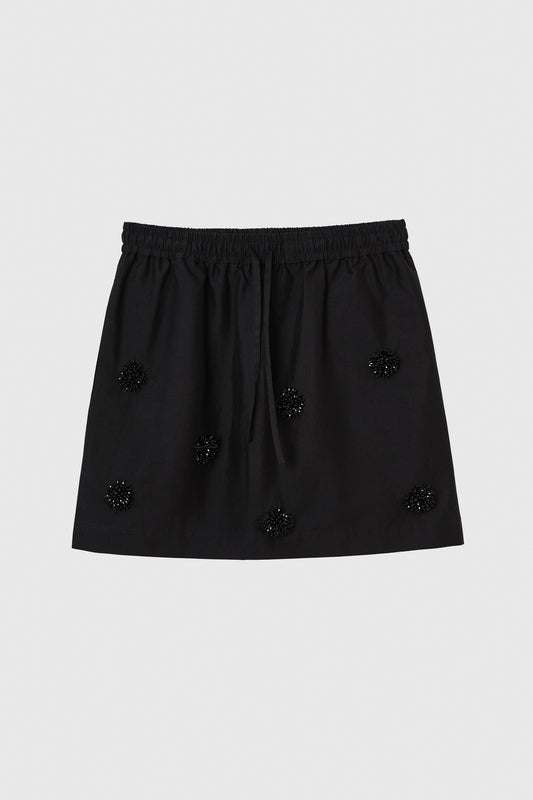 EMBELLISHED MINI SKIRT BLACK