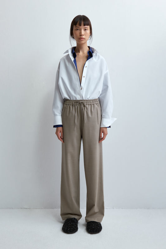 TAILORING RELAXED PANTS TAUPE