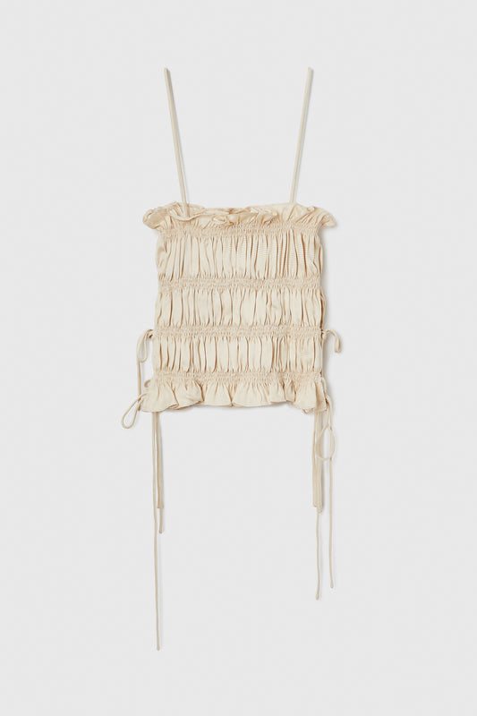 VISCOSE GATHERED TOP SHELL