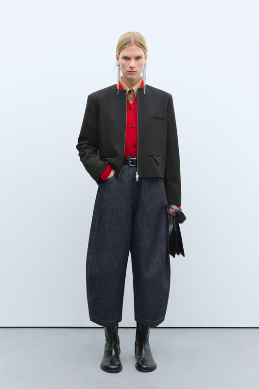 CROPPED JACKET BLACK