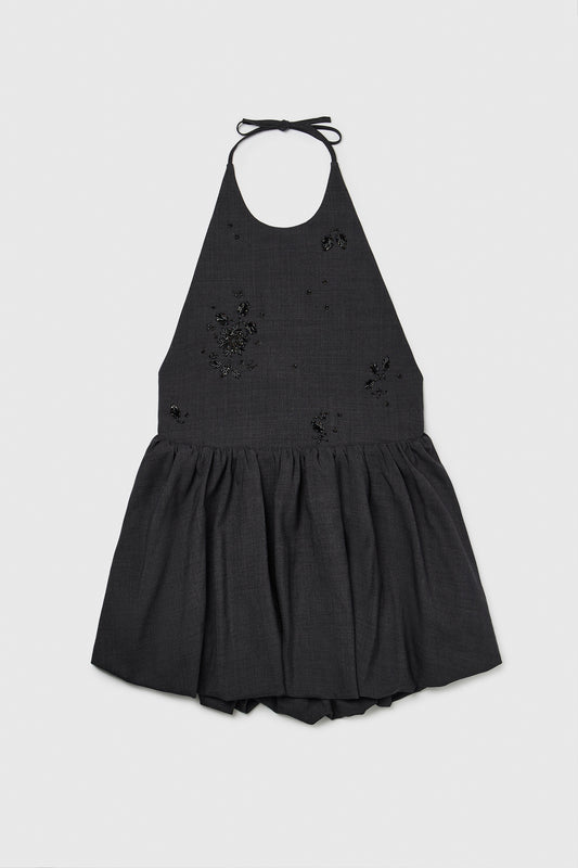 HALTER DRESS GREY