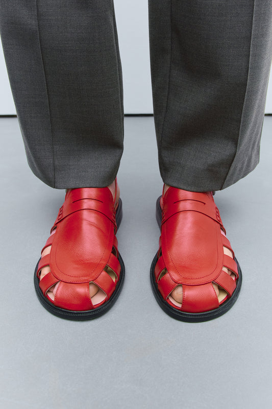SLINGBACK LOAFER RED