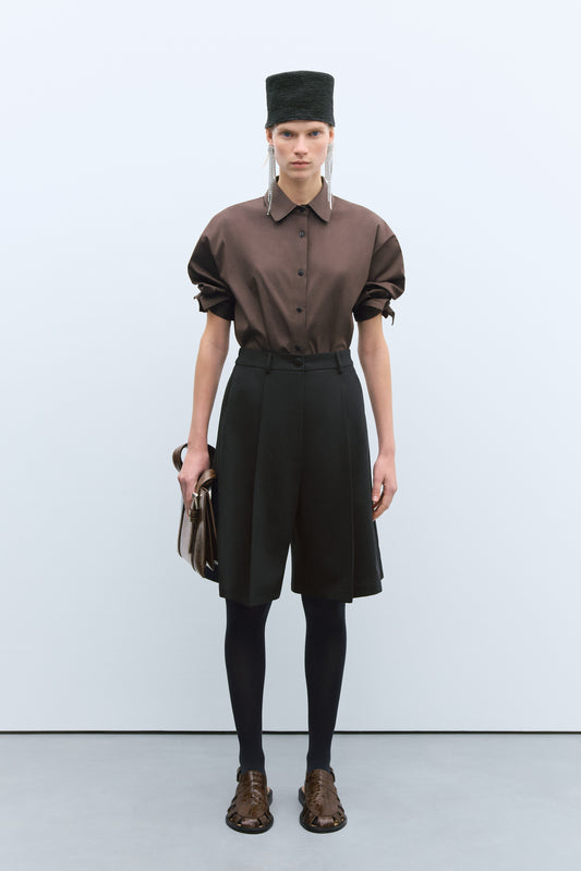 TAILORING BERMUDA BLACK