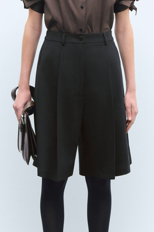 TAILORING BERMUDA BLACK
