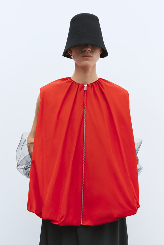 UTILITY BALLOON WAISTCOAT RED