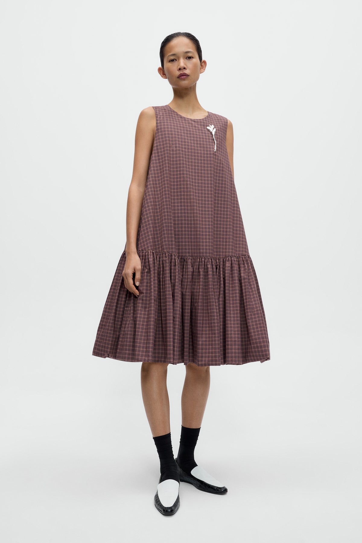 VESTIDO MAXI CUADROS image 1