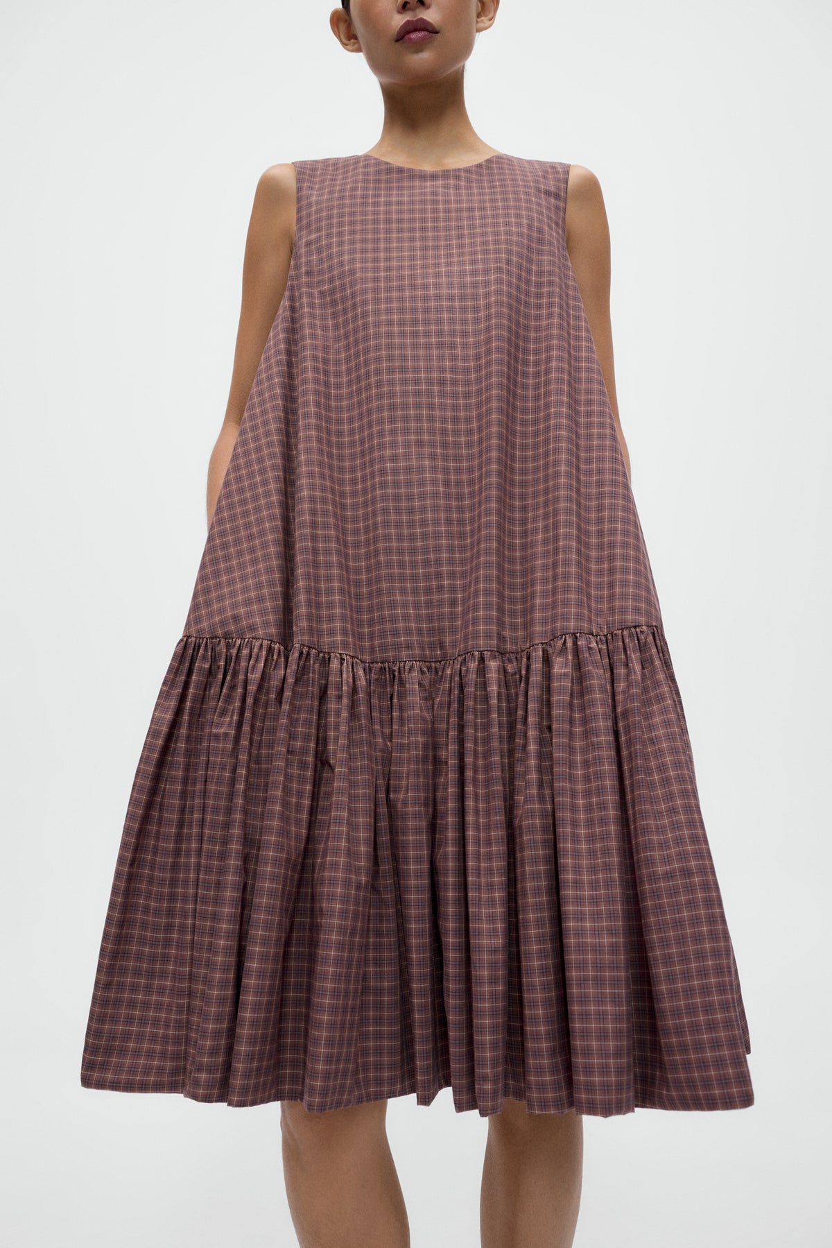 VESTIDO MAXI CUADROS image 2