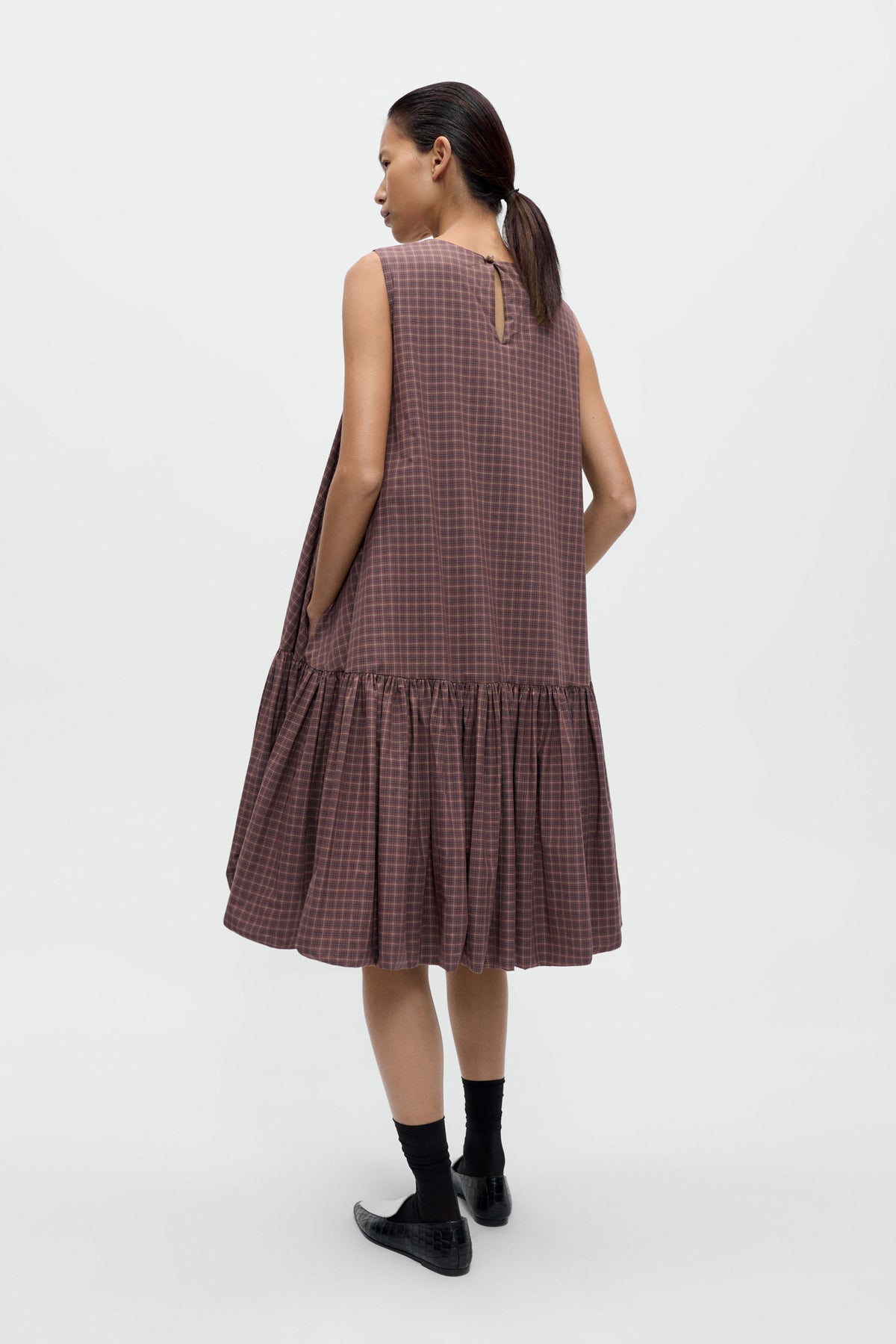 VESTIDO MAXI CUADROS image 3