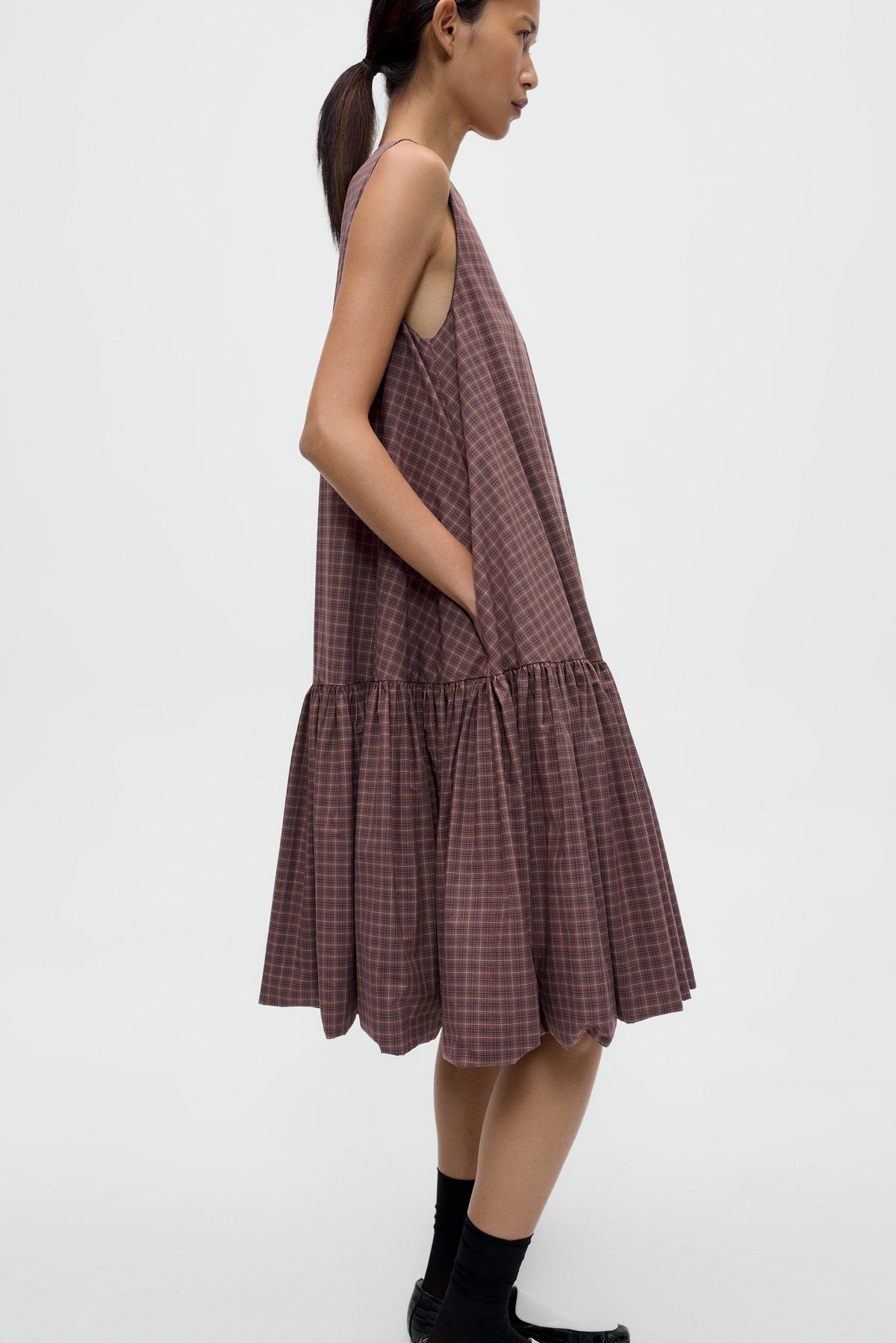 VESTIDO MAXI CUADROS image 4