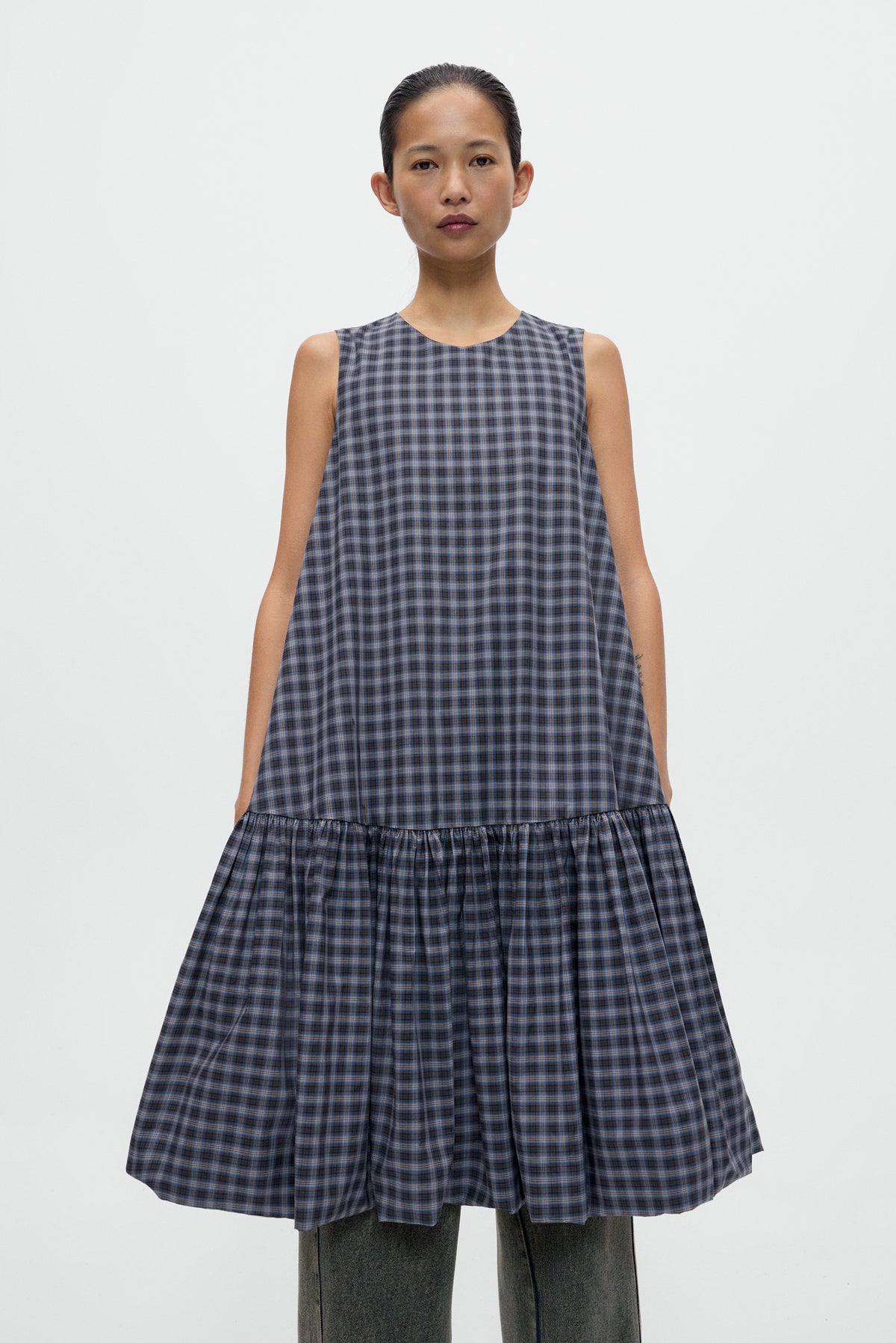 VESTIDO MAXI CUADROS image 1