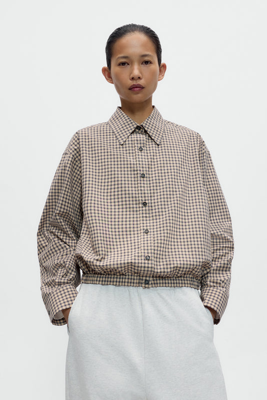 CHECKED BOMBER SHIRT