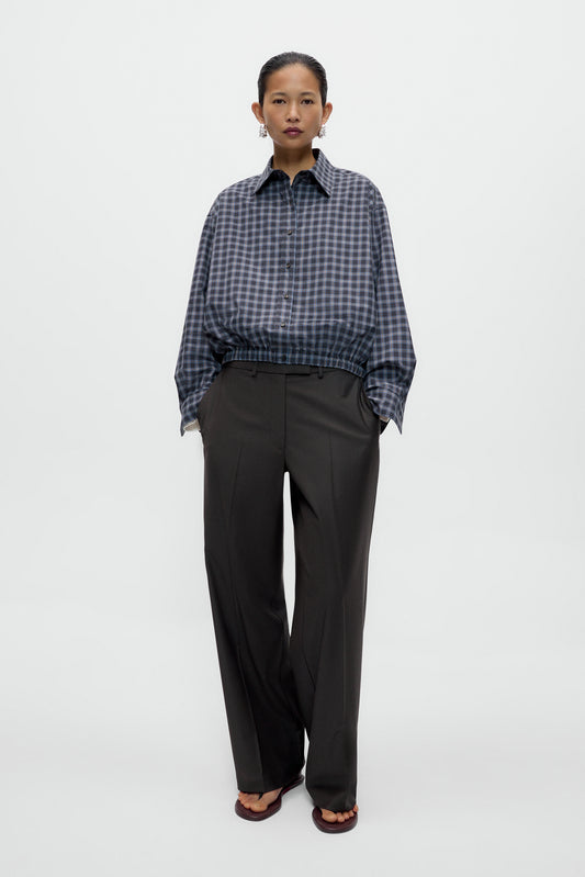 CHECKED BOMBER SHIRT