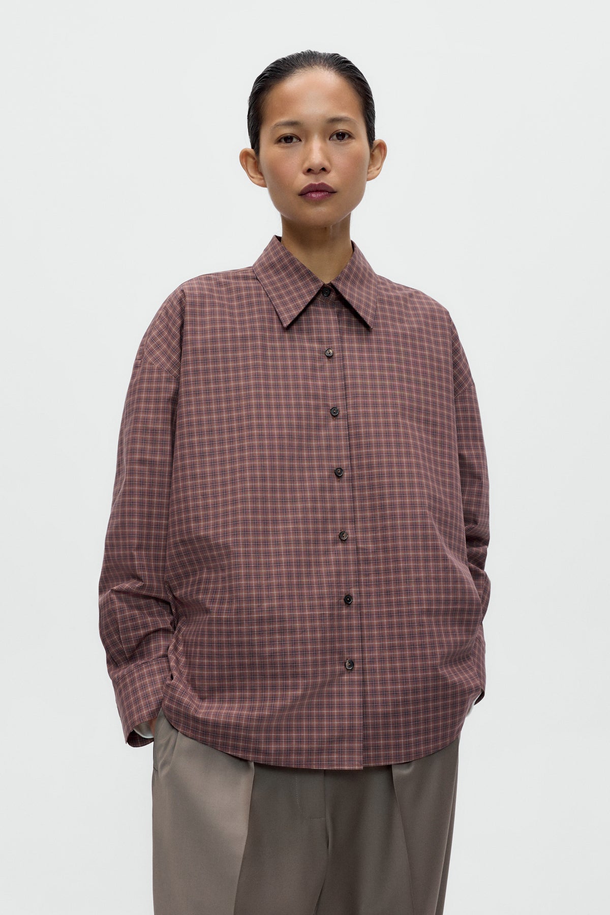CAMISA OVERSIZE CUADROS image 1