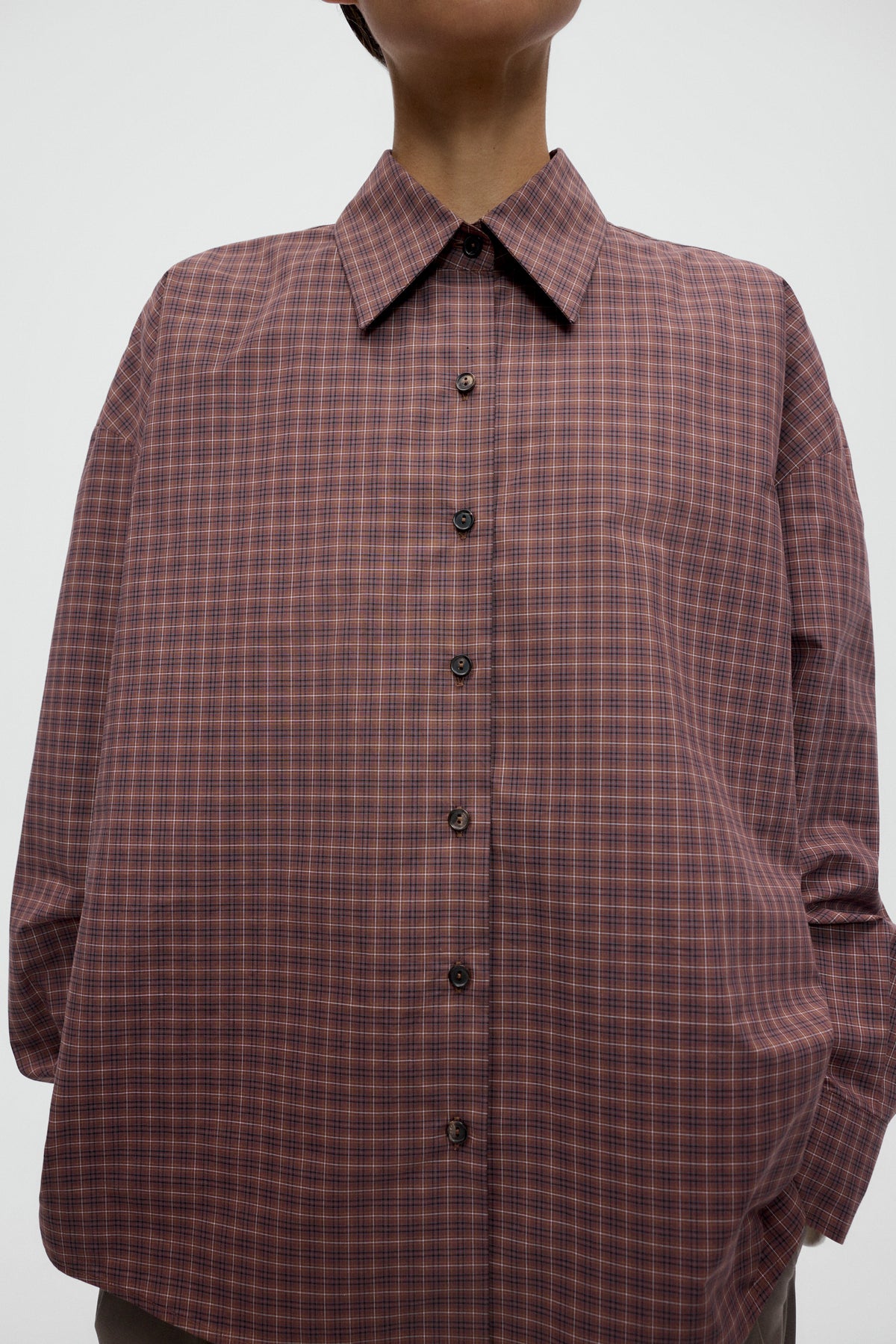 CAMISA OVERSIZE CUADROS image 4