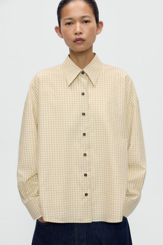 CHECKED OVERSIZED SHIRT